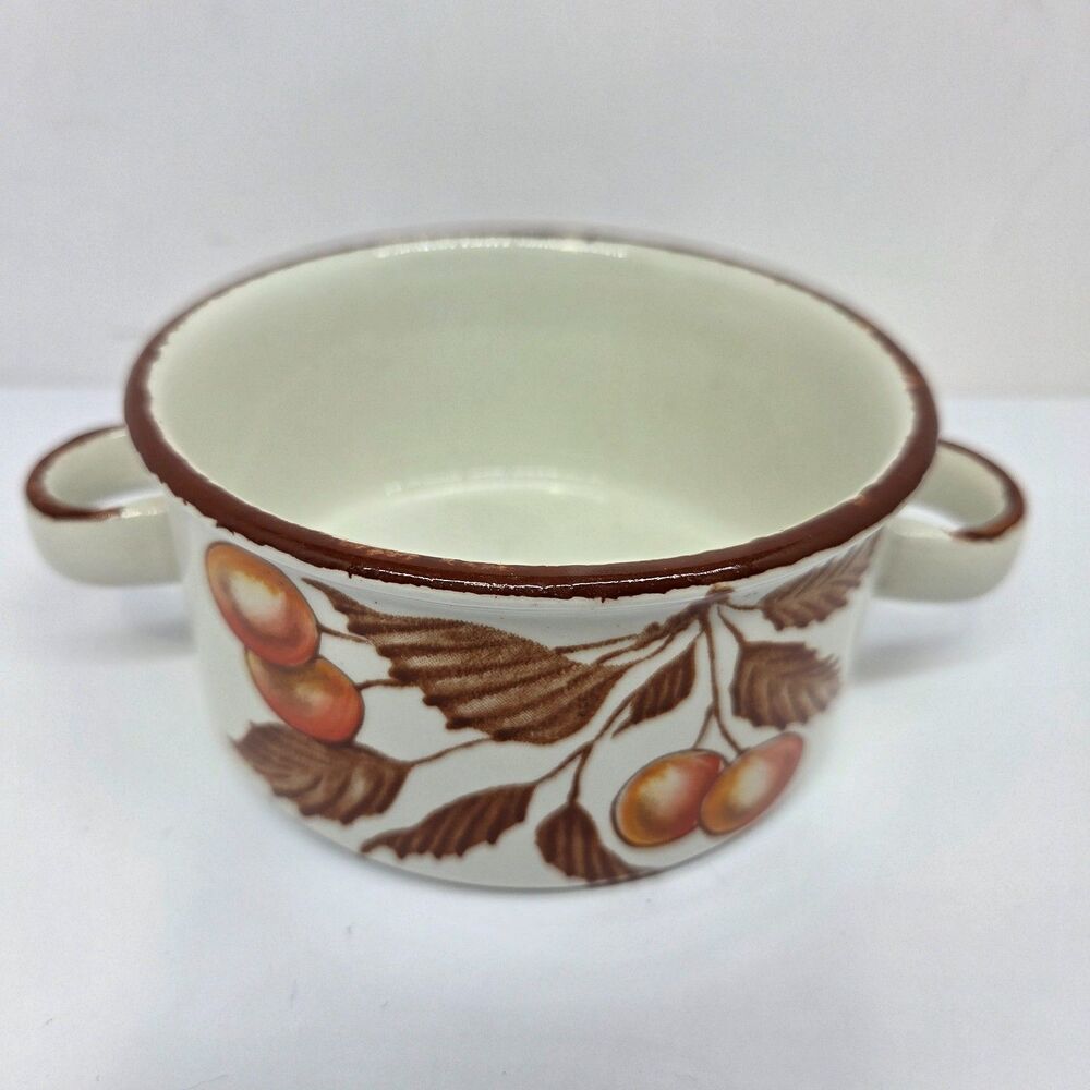 Midwinter Stonehenge "WILD CHERRY" Handled Soup Bowl VGC READ DESC WEDGWOOD